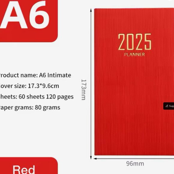 2025 Portable Planner: 365-Day Durable Cover Daily & Weekly Schedule Notebook - Picture 6 of 6